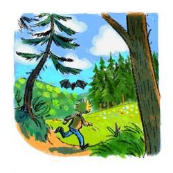 Sandor - Fledermaus mit Köpfchen Allein im Wald